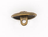 Antieke Metalen Knoop met Hert Reliëf - 15 mm Knopen KNP00188